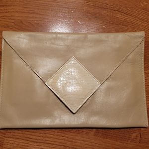 Vintage Cream Envelope Clutch